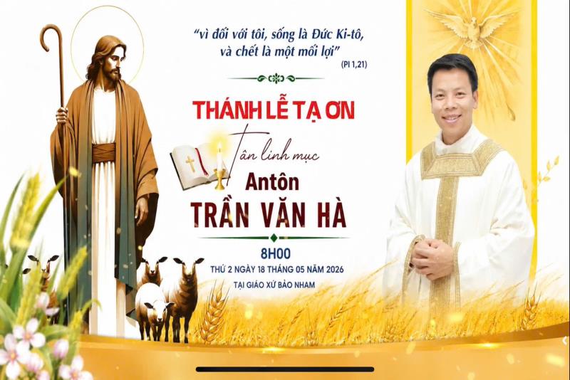 TRỰC TIẾP THÁNH LỄ TẠ ƠN 💦 TÂN LINH MỤC AN TÔN TRẦN VĂN HÀ.