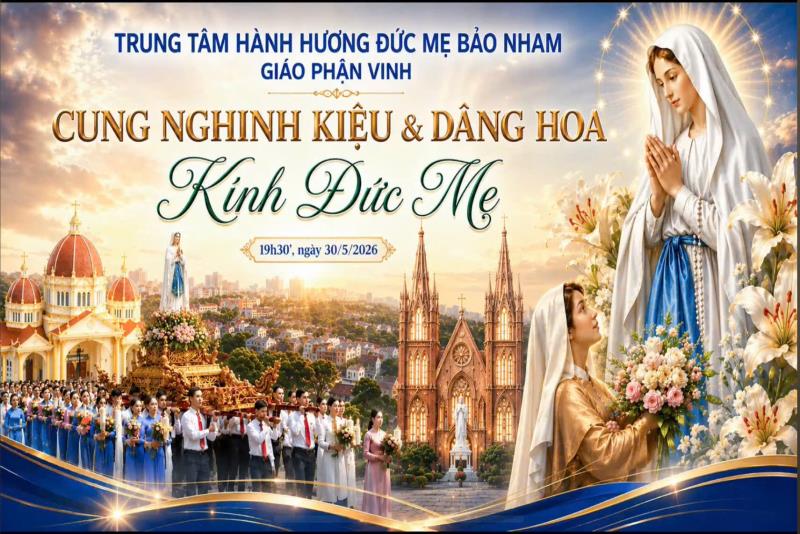 CUNG NGHINH KIỆU & DÂNG HOA KÍNH ĐỨC MẸ 🌹| GIÁO XỨ BẢO NHAM - GIÁO PHẬN VINH